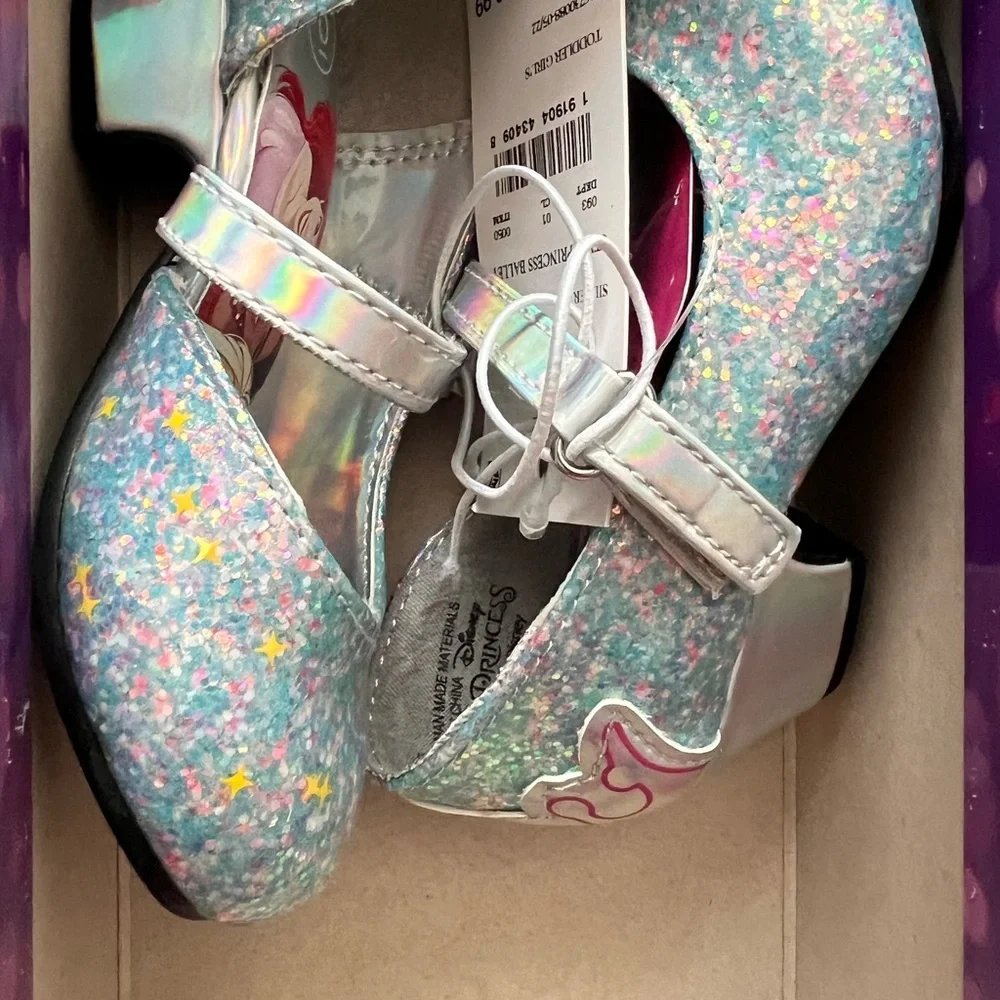 Toddler Girls' Disney Princess Ballet‎ Flats - Silver Size 6